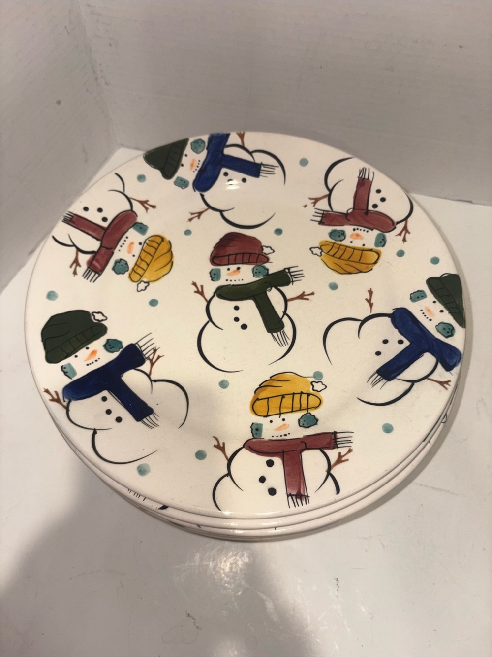 Set of 6 - Gibson Dinner Plates- Christmas